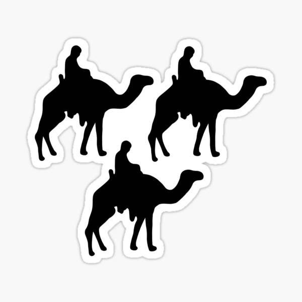 Three Camels Stickers Redbubble