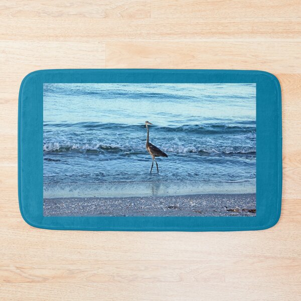 Item preview, Early Morning Heron Beach Walk I  designed and sold by Debbie Oppermann.
