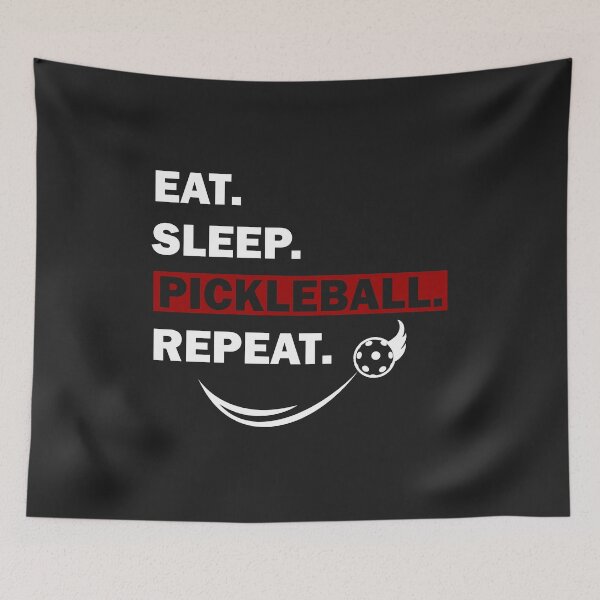 Item preview, Eat Sleep Pickleball Repeat funny gift for women men designed and sold by hadleydesigns.