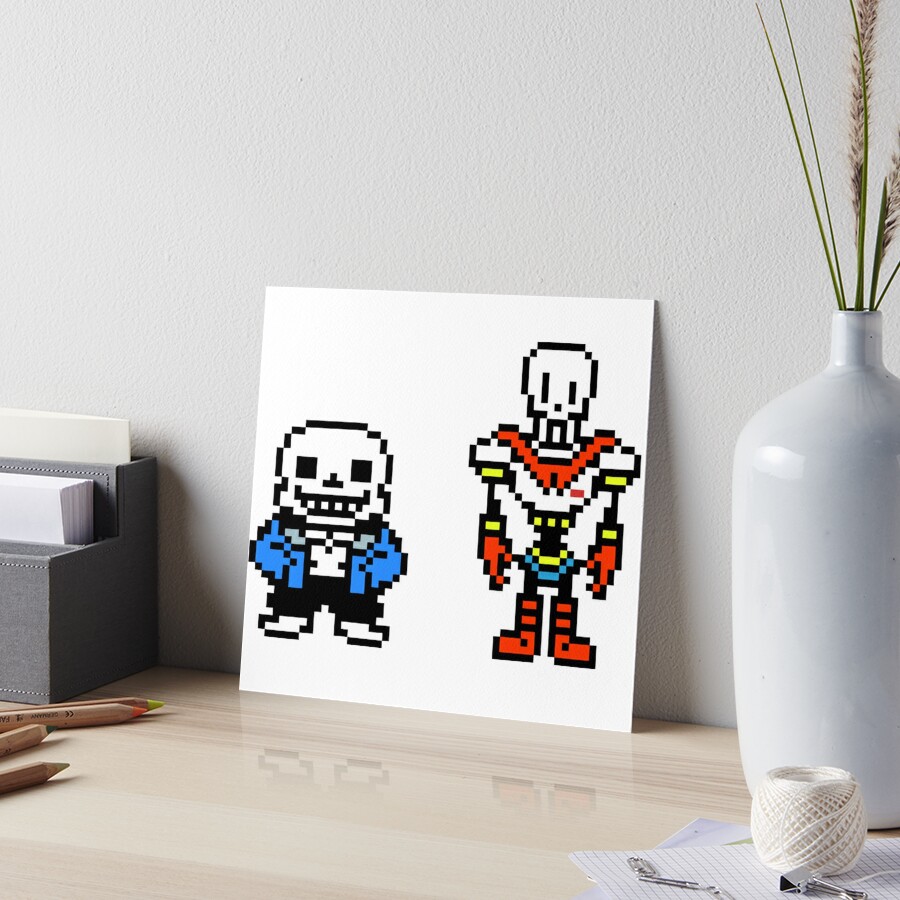 Cross Stitch Pattern Undertale Video Game Sans & Papyrus Funny 