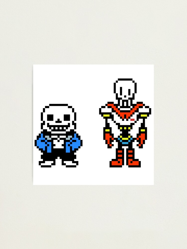 Papyrus and Sans Pixel Art