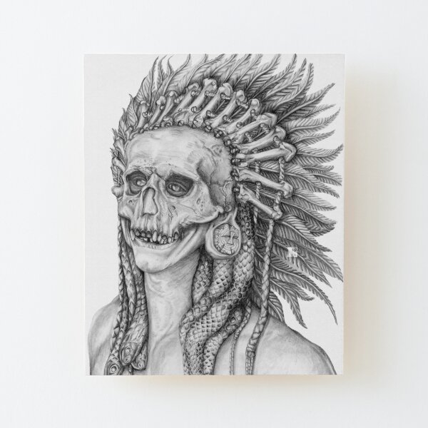 The Blood Shaman Wood Mounted Print