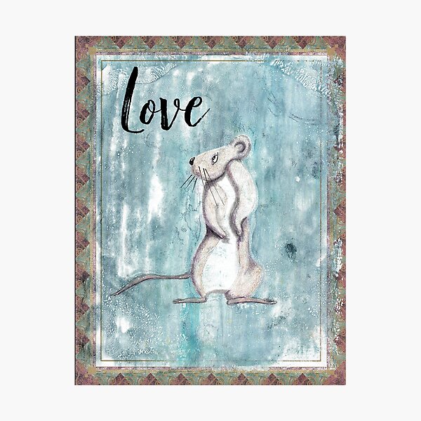 Love Inspirational Rat Photographic Print
