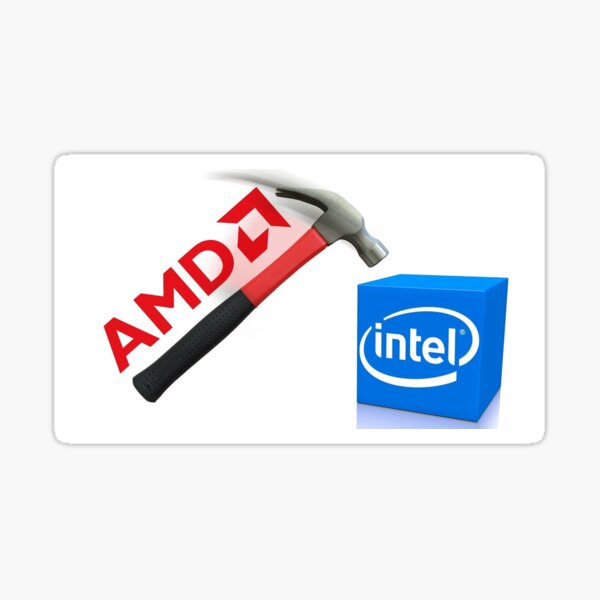AMD - Intel Sticker