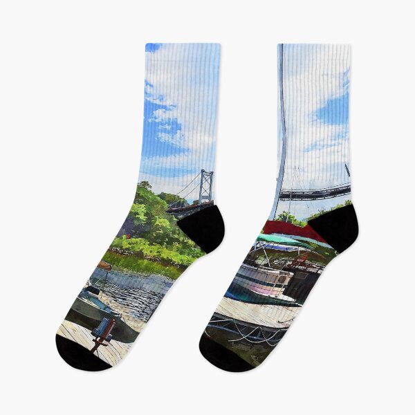 Item preview, Kingston NY - Bridge Over Rondout Creek designed and sold by Susan Savad.