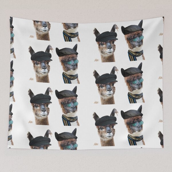 Item preview, Best Friends Two Albacas Llamas designed and sold by Jan Marvin Art Studio.