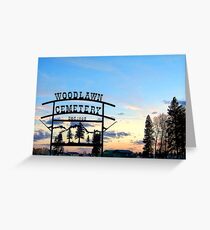 Woodlawn Sign Greeting Card