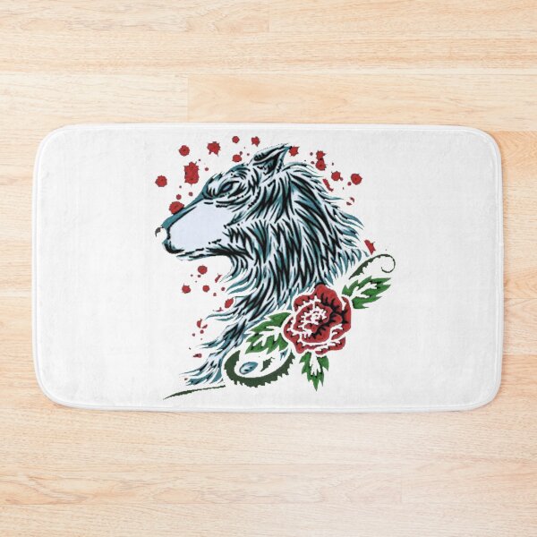 Item preview, Wolf Head with Rose designed and sold by xKingJesterx.