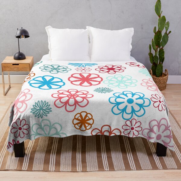 Item preview, Colorful Flower Pattern designed and sold by Poetic Patterns Studio.