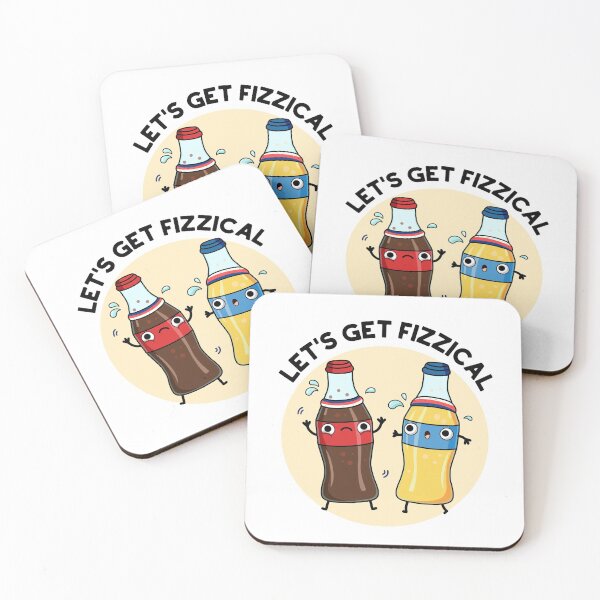 Item preview, Let's Get Fizzical Funny Soda Pop Puns  designed and sold by punnybone.