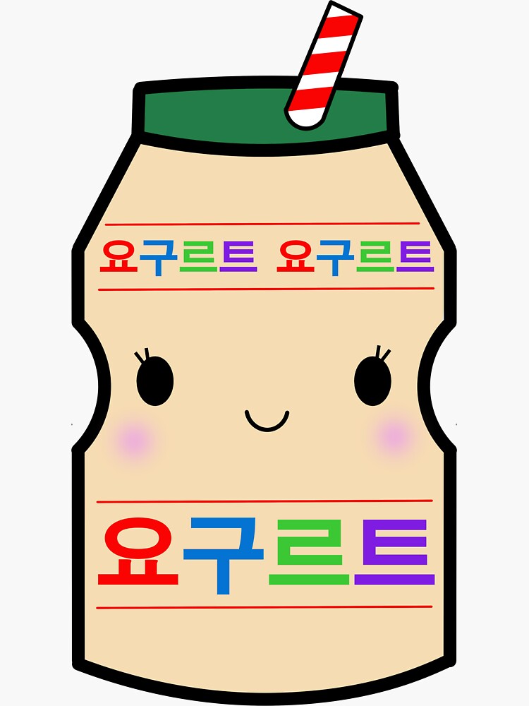 korean-yogurt-drink-sticker-for-sale-by-mariekawaii-redbubble