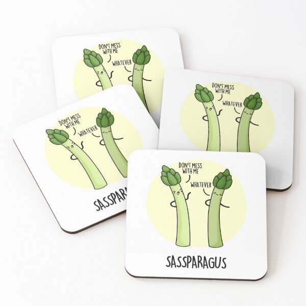 Item preview, Sassparagus Funny Asparagus Vegetable Puns  designed and sold by punnybone.