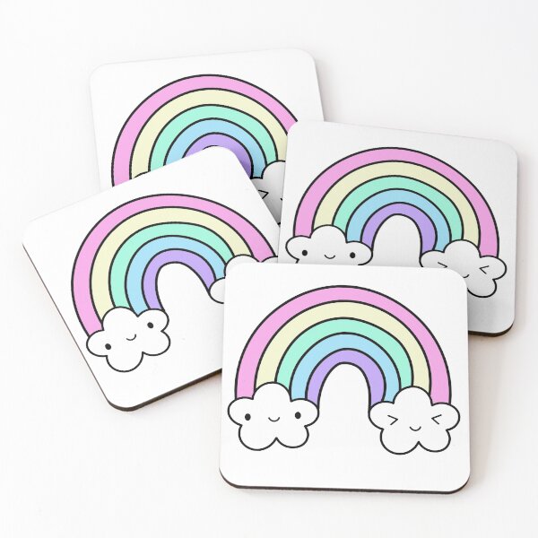 Item preview, Cute Kawaii Rainbow Pastel Colors designed and sold by mariekawaii.