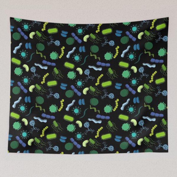 Item preview, Microbiology - Color on Black designed and sold by Hodgepodge Bricolage.