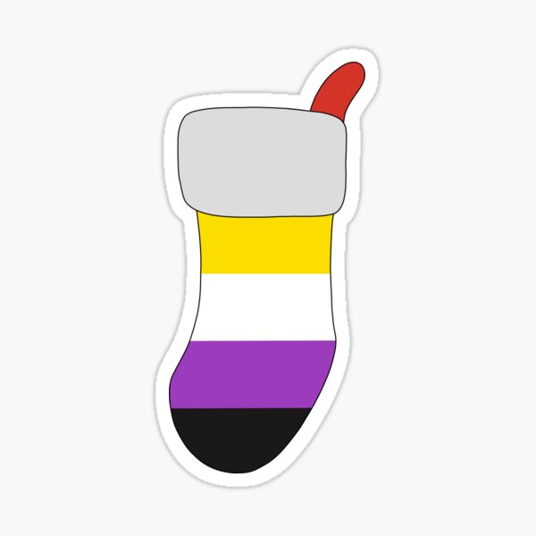 Non-Binary Stocking Sticker