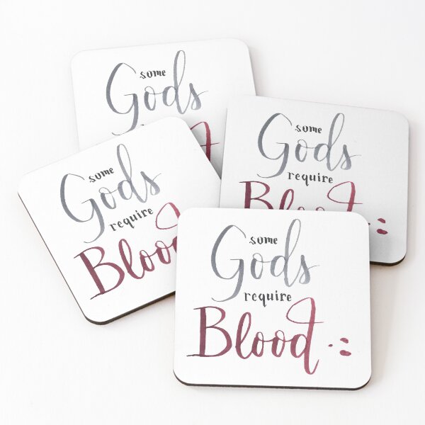 Item preview, Some Gods Require Blood, quote from Wicked Saints designed and sold by Clistro.