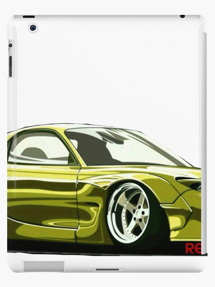 Jdm Rx 7 F D Initial D Keisuke Takahashi Ipad Case Skin By Sketchakita Redbubble