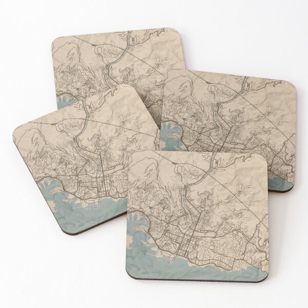 Item preview, Genoa Sepia Map designed and sold by CPTVDesign.