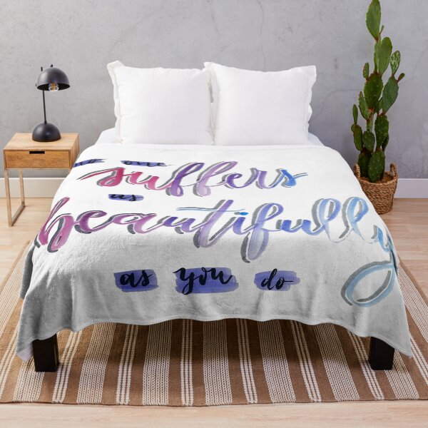 Item preview, No one suffers as beautifully as you, Shades of Magic quote designed and sold by Clistro.