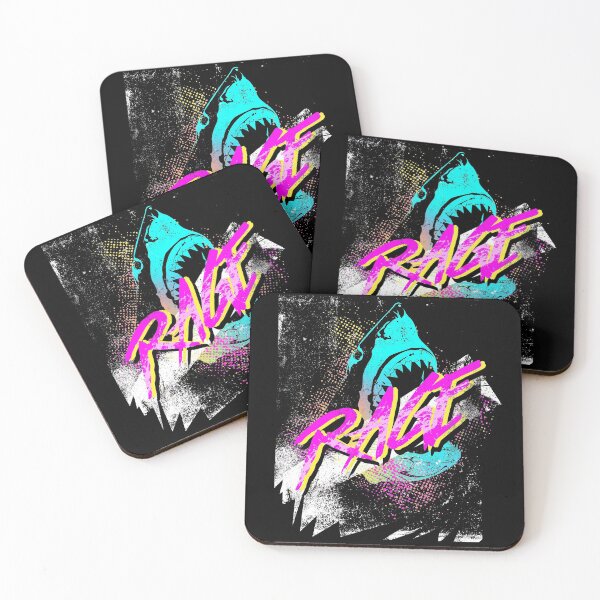 Item preview, Blue Shark 80s Fashion Rage Graphic Design designed and sold by swiftyspade.