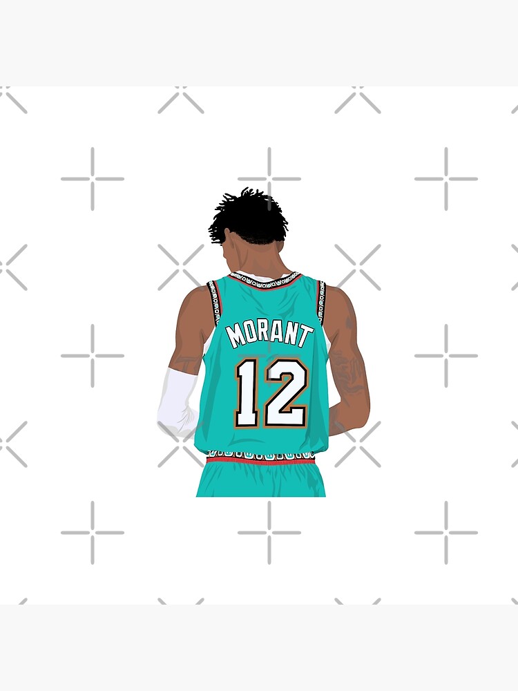 Best Selling Product] Memphis Grizzlies Ja Morant 12 White Teal Jersey  Inspired Amazing Outfit Hoodie Dress