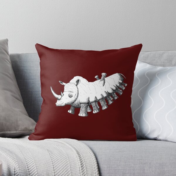 Too Many Feet Throw Pillow