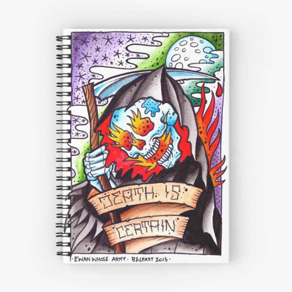 Item preview, Death is Certain - art print designed and sold by ewanwhosearmy.