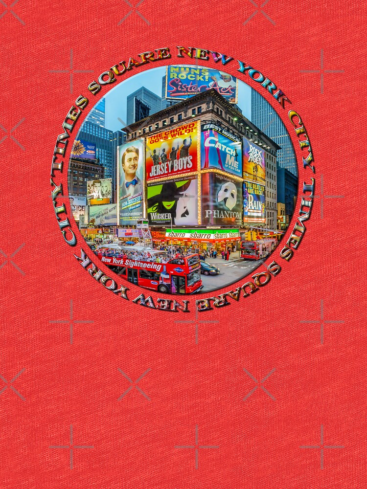 Times Square III (round badge on white) by RayW