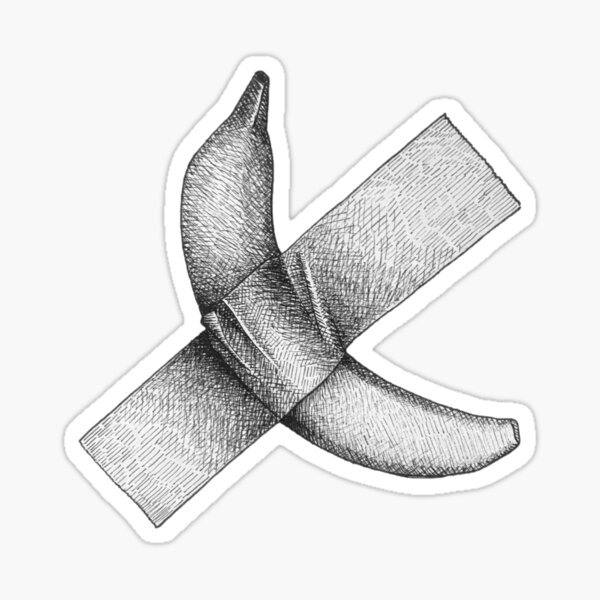Duct Taped Banana Sticker