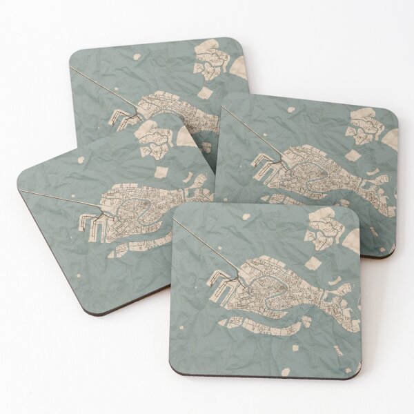 Item preview, Venice Sepia Map designed and sold by CPTVDesign.