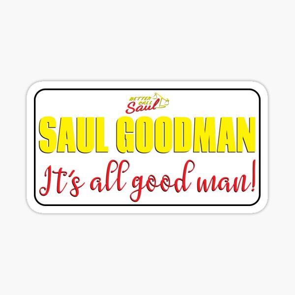 Vista previa del artículo con la obra «Saul Goodman Todo es buen hombre», diseñado y vendido por LICENSEDLEGIT.