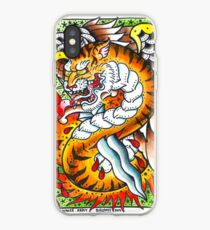 Tiger snake - Tattoo Art Print iPhone Case