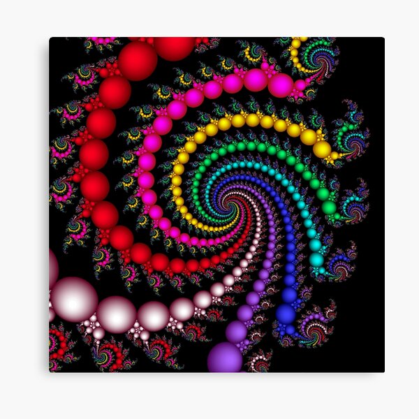 Psychedelic Spirals Canvas Print