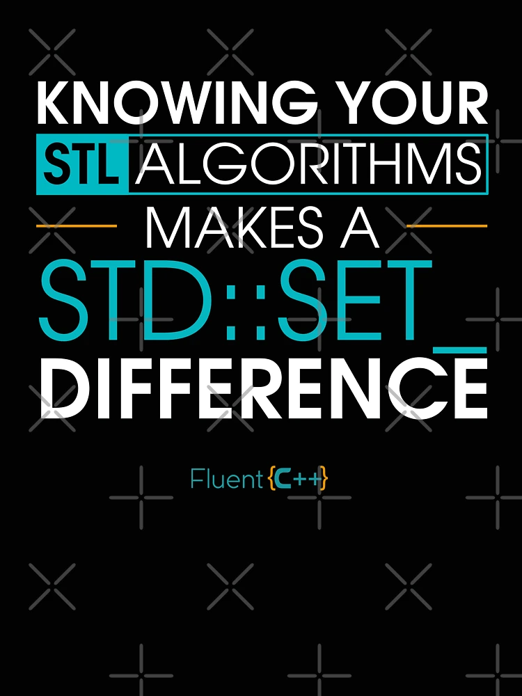 Thumbnail 4 of 4, Relaxed T-Shirt, std::set_difference designed and sold by fluentcpp.