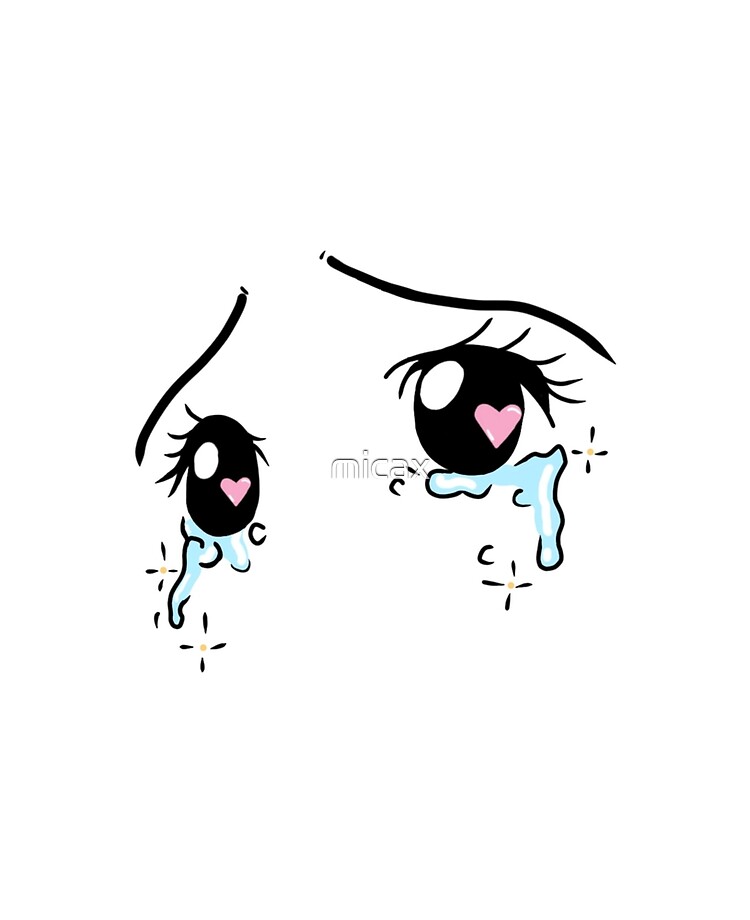 How to draw crying anime eyes  YouTube