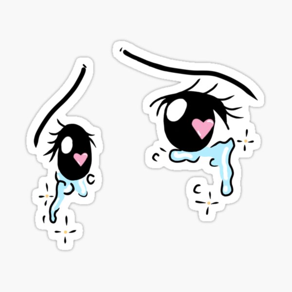 Anime Crying Eyes Art Prints for Sale  Redbubble