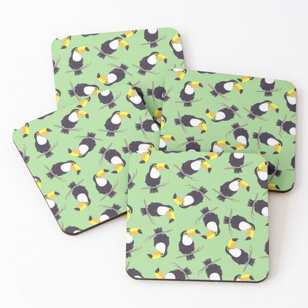Item preview, Toucans on Green Background designed and sold by pugmom4.