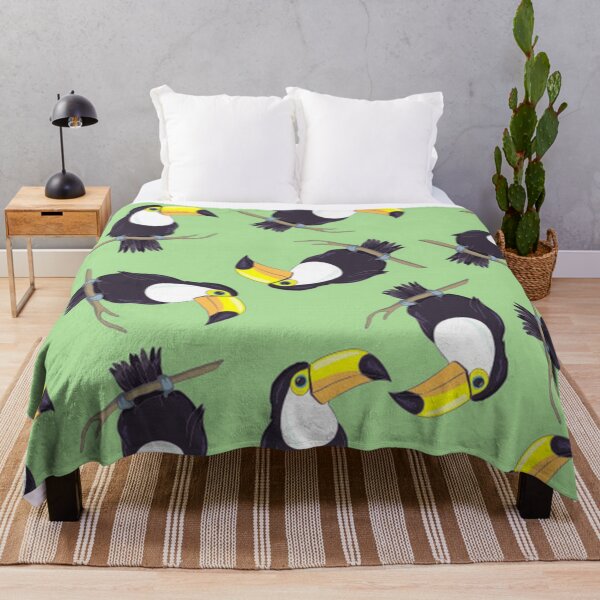 Item preview, Toucans on Green Background designed and sold by pugmom4.