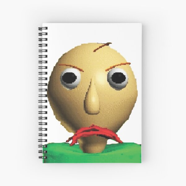 Video Spiral Notebooks Redbubble - jesse evil twin baldi tried killing us roblox baldis basics