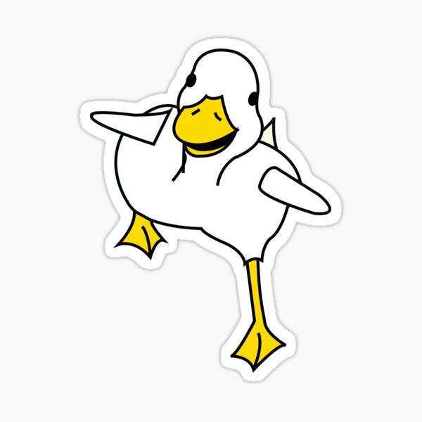 Duck on the Run Sticker