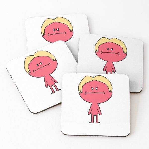 Red Meeseeks Coasters (Set of 4)