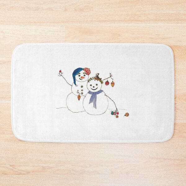 Item preview, Snowman couple decorated for Christmas designed and sold by Meg M Studio.