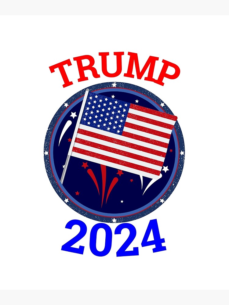 "Trump 2024" Poster for Sale by makemuch Redbubble