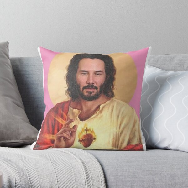 Hey You You Re Finally Awake Throw Pillow By Lavendermode Redbubble