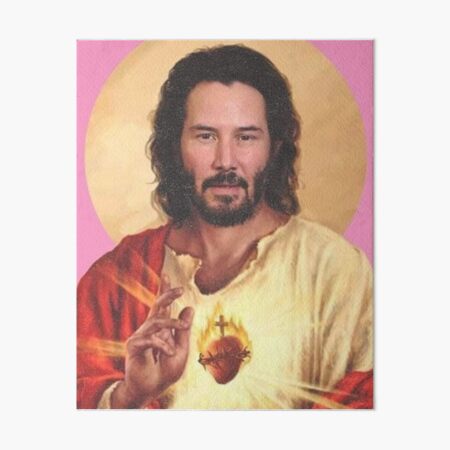 Keanu Reeves, seigneur et sauveur Impression rigide