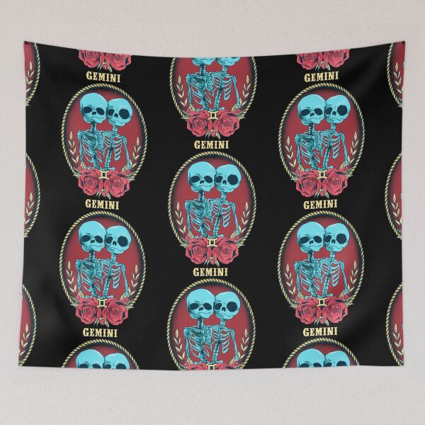 Item preview, Gemini Zodiac Twin Skeletons  designed and sold by Mrpotts73.