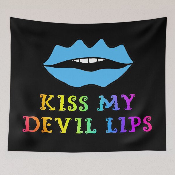 Item preview, Light Blue Devil Lips  designed and sold by ojdart.