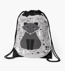 Kitten Fang Drawstring Bag