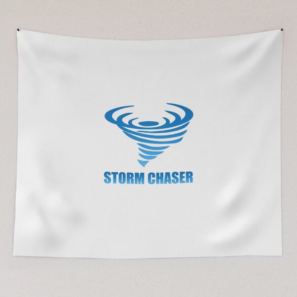 Item preview, Storm Chaser - Swirling Tornado - Blue & Light Blue Coloring designed and sold by elephantcult.
