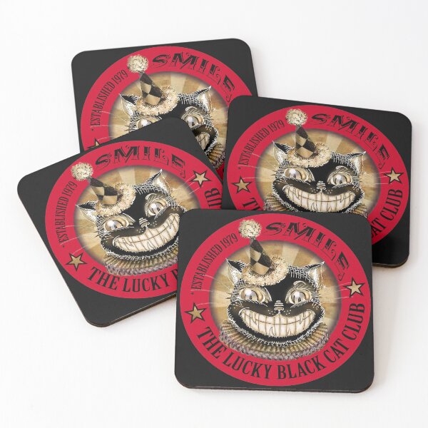 Item preview, The Lucky Black Cat Club - Smile - Established 1979 designed and sold by Bonnie Scott.